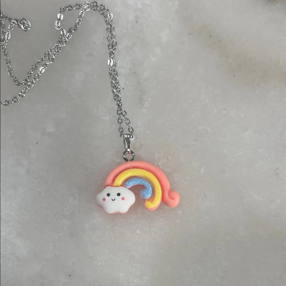 Rainbow Cloud Kids Necklace